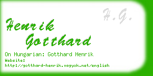 henrik gotthard business card